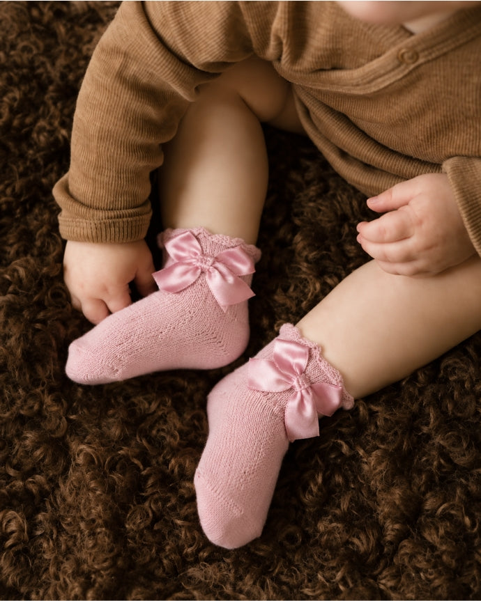 Knitted Socks With Openwork Details