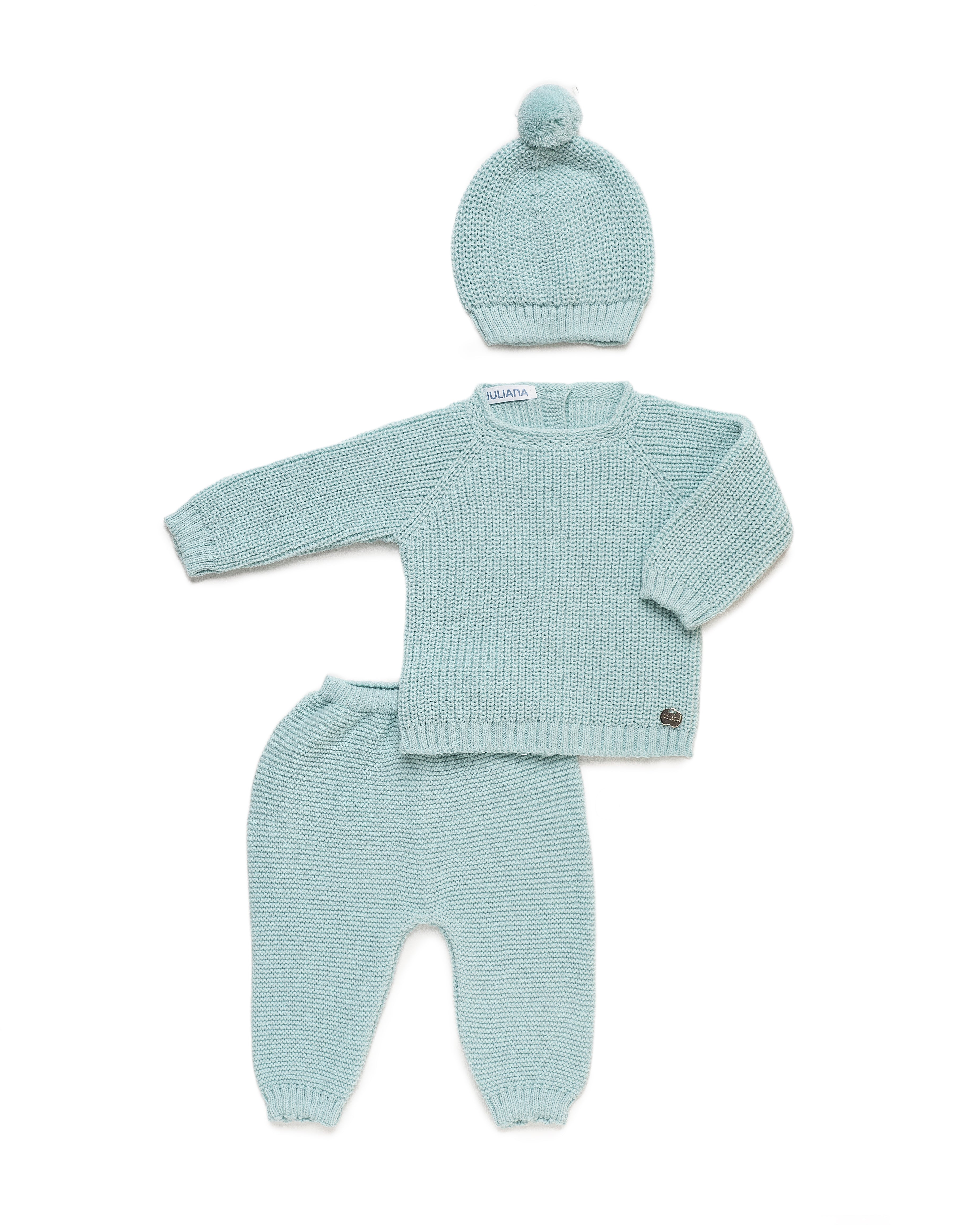 Pearlized Three-Piece Set with Pants