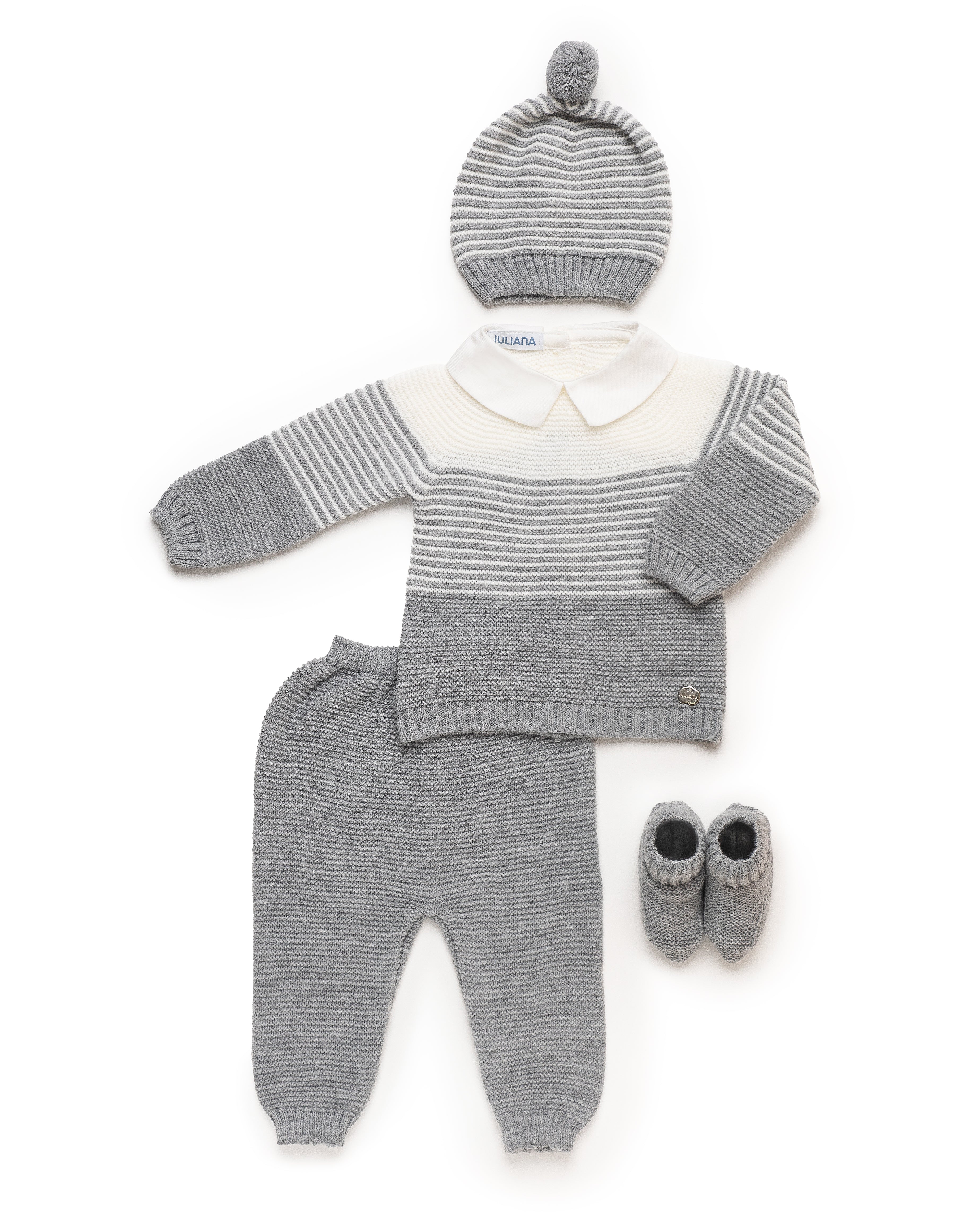 4-Piece Lin Set With Trousers and Boots