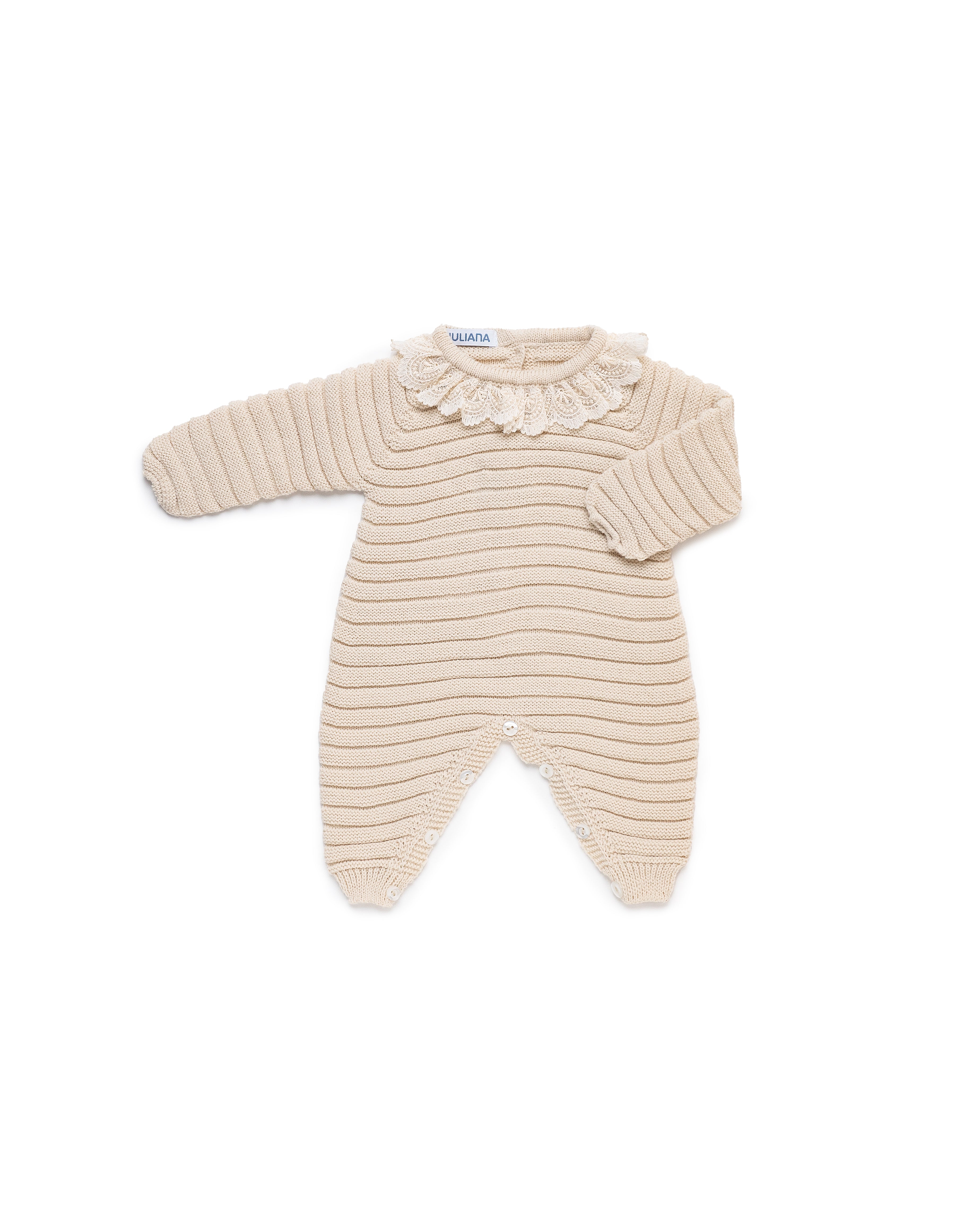 3-Piece Newborn Knitted Romper Set Including Socks and Matching Blanket
