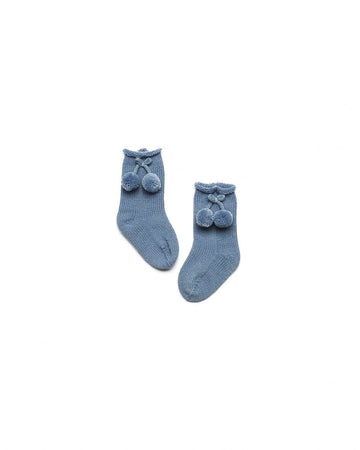 Knited Sock With Pompons