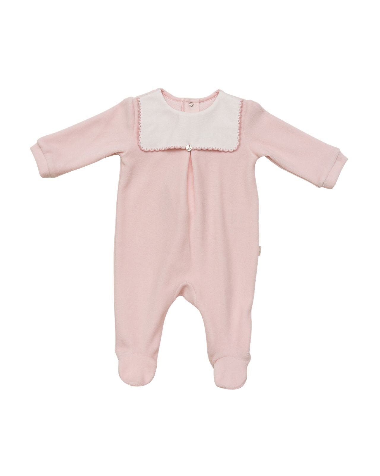 Girl’s Bodysuit with White Collar - 100% Cotton