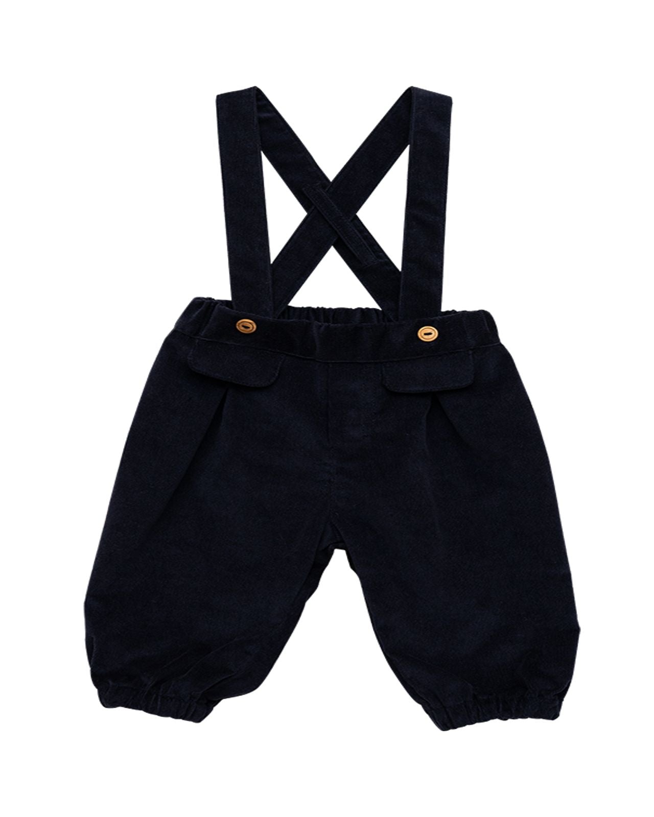 Baby Boy Suspender Pants – 97% Cotton, 3% Elastane