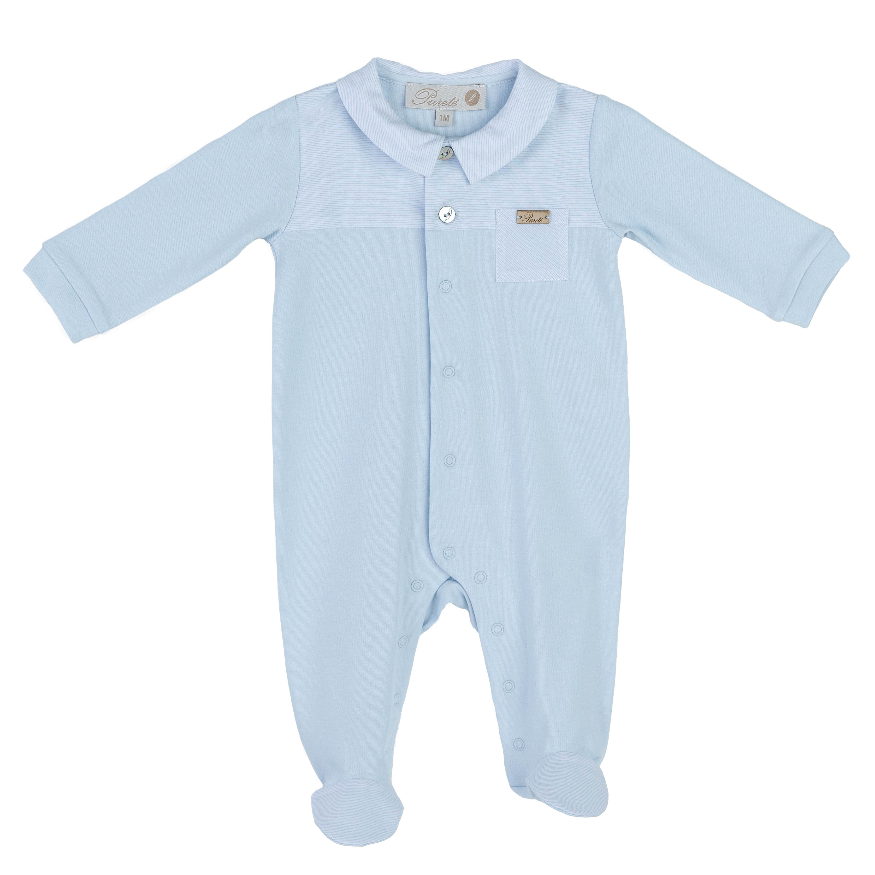 Baby Boy 100% Cotton Knit Romper