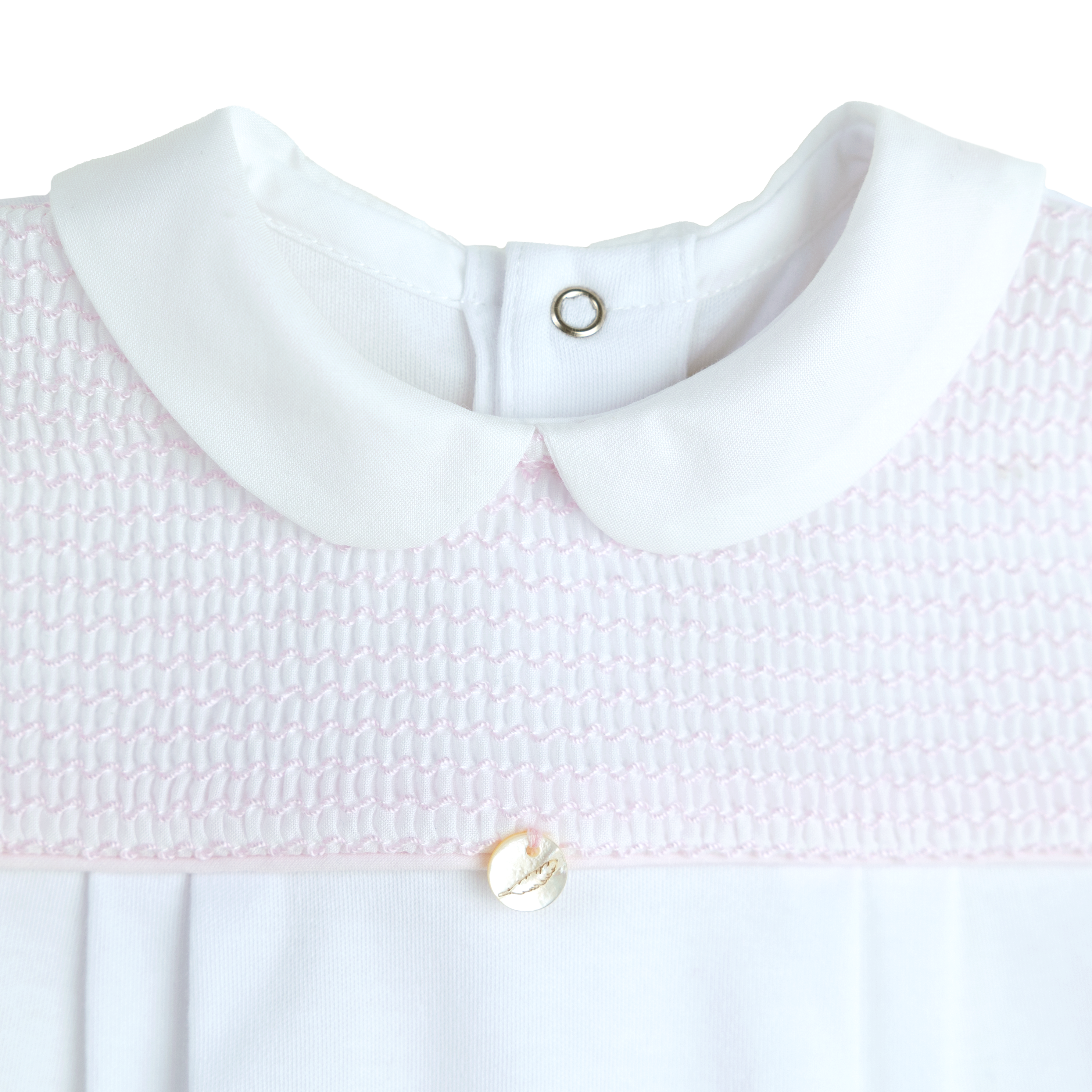 Premium Embroidered Cotton Romper - Baby Girl or Boy - 100% Cotton