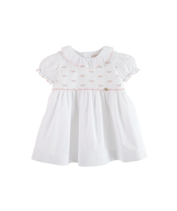 Elegant Baby Girl Dress - 100% Premium Cotton Knit