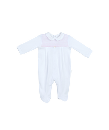 Premium Embroidered Cotton Romper - Baby Girl or Boy - 100% Cotton